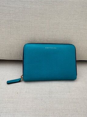 Smythson Zip-Around Leather Wallet